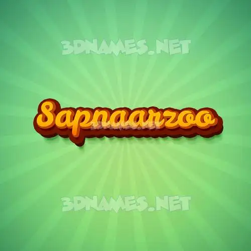 sapnaarzoo in Green Rays style - 3D name wallpaper sapnaarzoo in Green Rays style - 3D name wallpaper