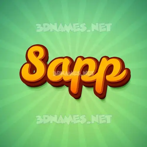 sapp in Green Rays style - 3D name wallpaper sapp in Green Rays style - 3D name wallpaper