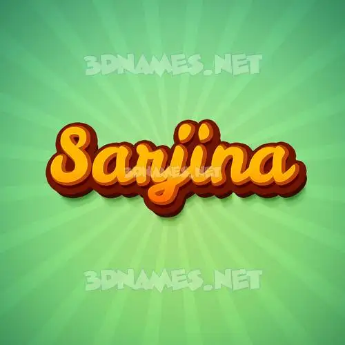 sarjina in Green Rays style - 3D name wallpaper sarjina in Green Rays style - 3D name wallpaper