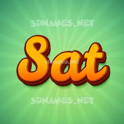 sat in Green Rays style - 3D name wallpaper sat in Green Rays style - 3D name wallpaper