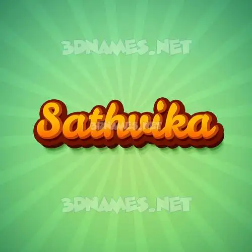 sathvika in Green Rays style - 3D name wallpaper sathvika in Green Rays style - 3D name wallpaper
