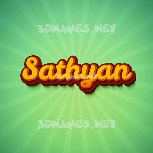 sathyan in Green Rays style - 3D name wallpaper sathyan in Green Rays style - 3D name wallpaper