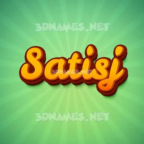 satisj in Green Rays style - 3D name wallpaper satisj in Green Rays style - 3D name wallpaper