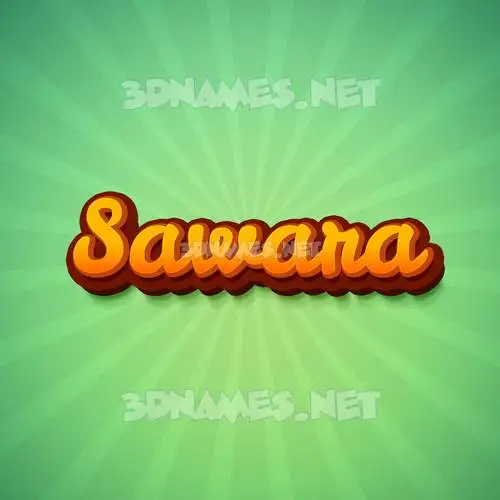 sawara in Green Rays style - 3D name wallpaper sawara in Green Rays style - 3D name wallpaper