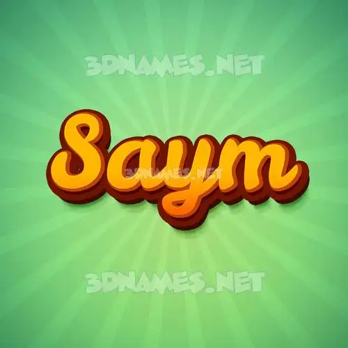 saym in Green Rays style - 3D name wallpaper saym in Green Rays style - 3D name wallpaper