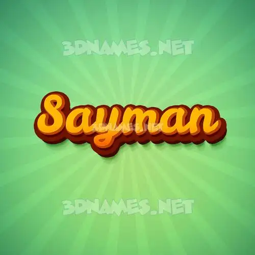 sayman in Green Rays style - 3D name wallpaper sayman in Green Rays style - 3D name wallpaper