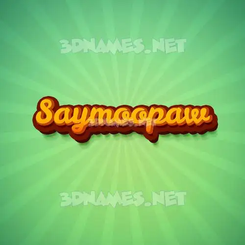 saymoopaw in Green Rays style - 3D name wallpaper saymoopaw in Green Rays style - 3D name wallpaper