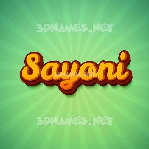 sayoni in Green Rays style - 3D name wallpaper sayoni in Green Rays style - 3D name wallpaper