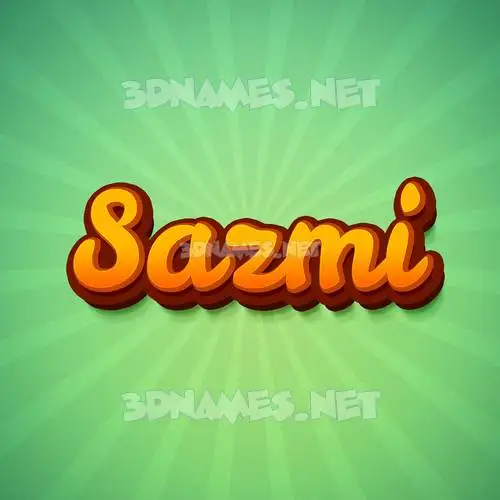 sazmi in Green Rays style - 3D name wallpaper sazmi in Green Rays style - 3D name wallpaper