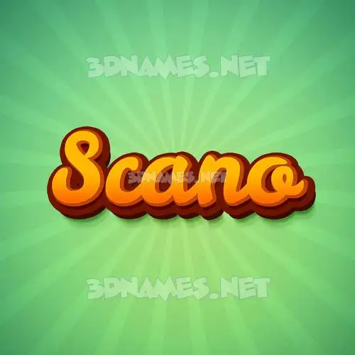scano in Green Rays style - 3D name wallpaper scano in Green Rays style - 3D name wallpaper