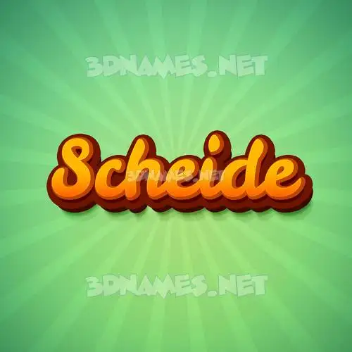 scheide in Green Rays style - 3D name wallpaper scheide in Green Rays style - 3D name wallpaper