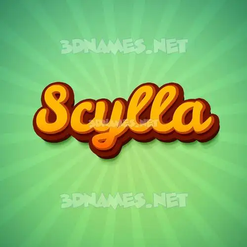 scylla in Green Rays style - 3D name wallpaper scylla in Green Rays style - 3D name wallpaper