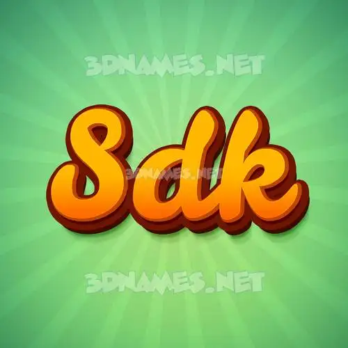 sdk in Green Rays style - 3D name wallpaper sdk in Green Rays style - 3D name wallpaper