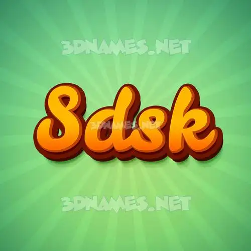 sdsk in Green Rays style - 3D name wallpaper sdsk in Green Rays style - 3D name wallpaper