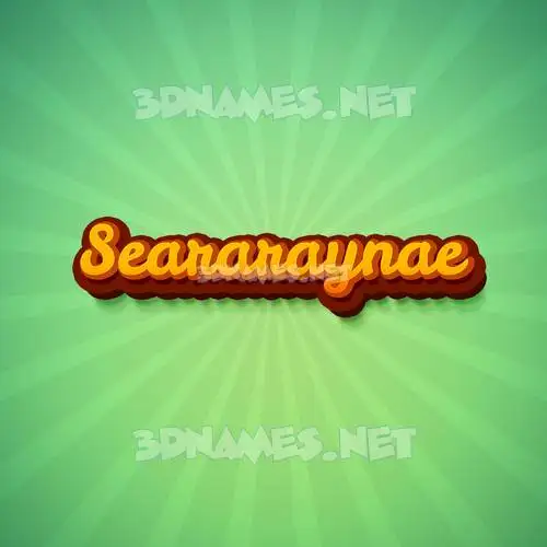 seararaynae in Green Rays style - 3D name wallpaper seararaynae in Green Rays style - 3D name wallpaper