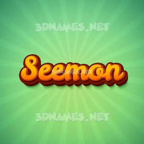 seemon in Green Rays style - 3D name wallpaper seemon in Green Rays style - 3D name wallpaper