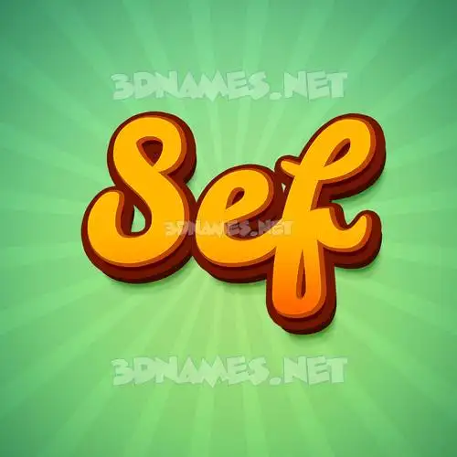 sef in Green Rays style - 3D name wallpaper sef in Green Rays style - 3D name wallpaper