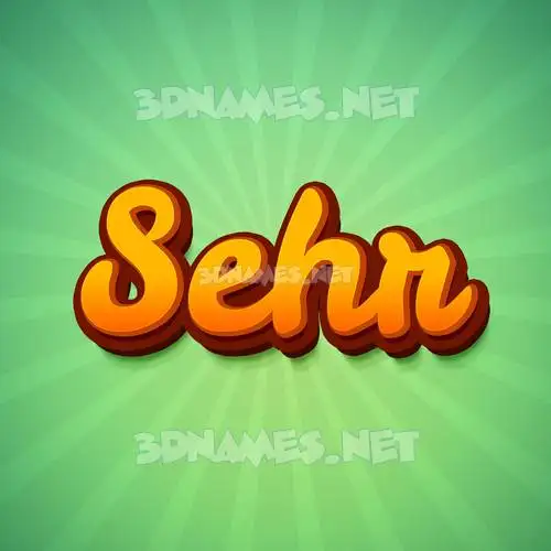 sehr in Green Rays style - 3D name wallpaper sehr in Green Rays style - 3D name wallpaper
