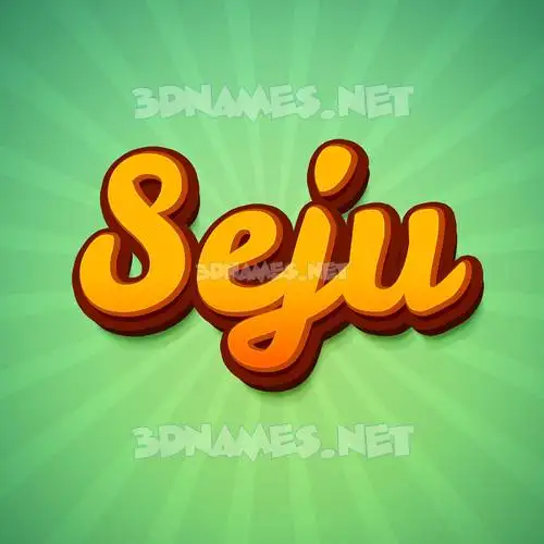 seju in Green Rays style - 3D name wallpaper seju in Green Rays style - 3D name wallpaper
