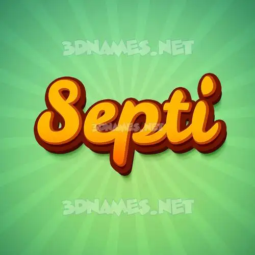 septi in Green Rays style - 3D name wallpaper septi in Green Rays style - 3D name wallpaper