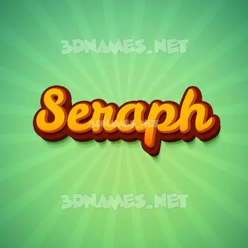 seraph in Green Rays style - 3D name wallpaper seraph in Green Rays style - 3D name wallpaper