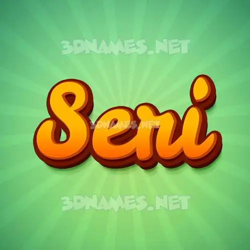 seri in Green Rays style - 3D name wallpaper seri in Green Rays style - 3D name wallpaper