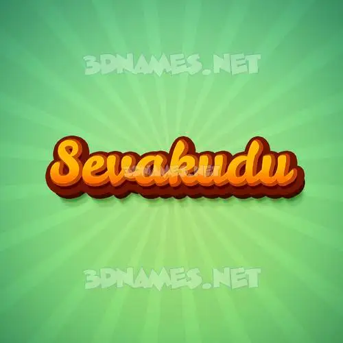 sevakudu in Green Rays style - 3D name wallpaper sevakudu in Green Rays style - 3D name wallpaper