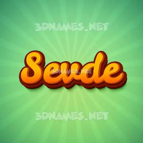 sevde in Green Rays style - 3D name wallpaper sevde in Green Rays style - 3D name wallpaper