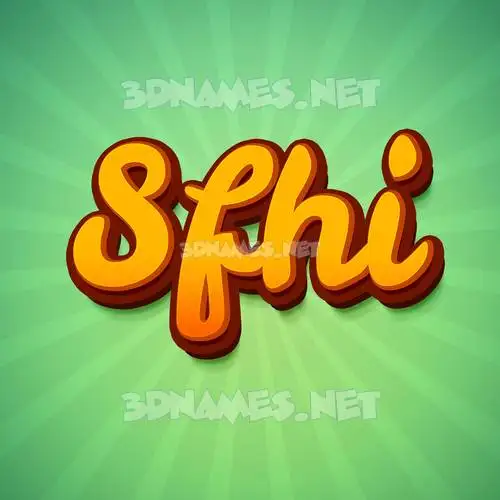 sfhi in Green Rays style - 3D name wallpaper sfhi in Green Rays style - 3D name wallpaper