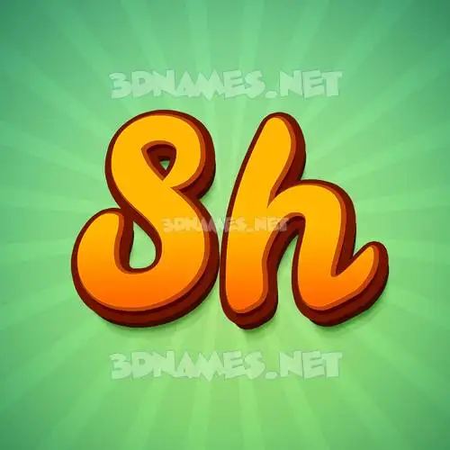 sh in Green Rays style - 3D name wallpaper sh in Green Rays style - 3D name wallpaper