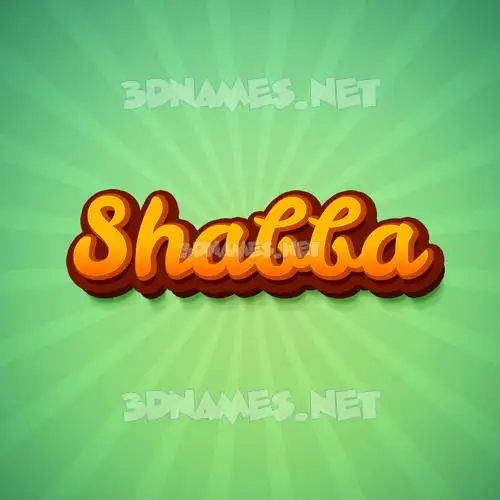 shabba in Green Rays style - 3D name wallpaper shabba in Green Rays style - 3D name wallpaper