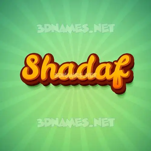shadaf in Green Rays style - 3D name wallpaper shadaf in Green Rays style - 3D name wallpaper