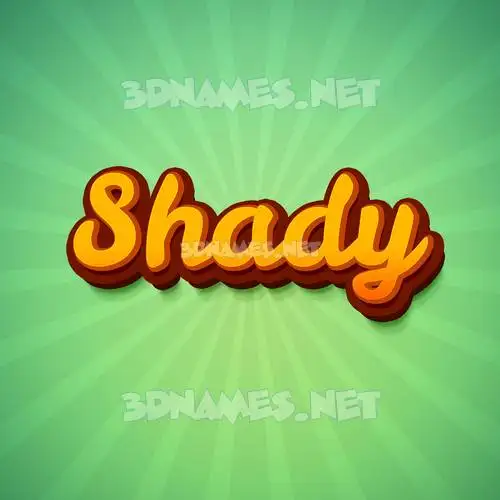 shady in Green Rays style - 3D name wallpaper shady in Green Rays style - 3D name wallpaper