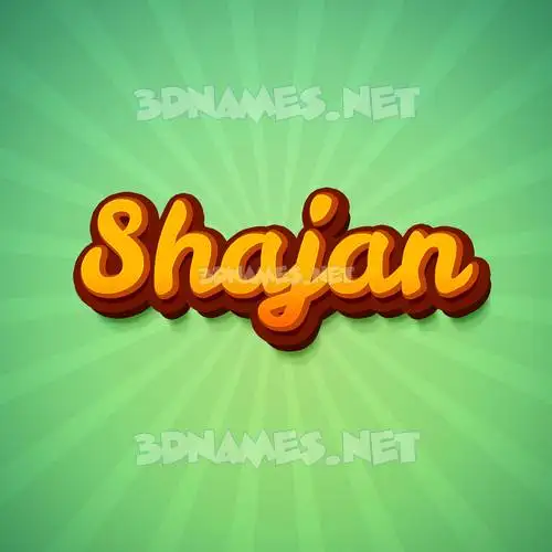 shajan in Green Rays style - 3D name wallpaper shajan in Green Rays style - 3D name wallpaper
