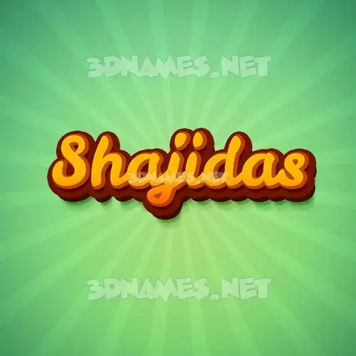 shajidas in Green Rays style - 3D name wallpaper shajidas in Green Rays style - 3D name wallpaper