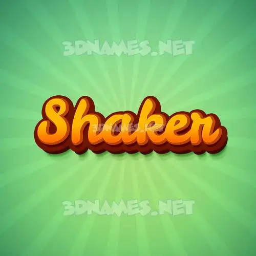 shaker in Green Rays style - 3D name wallpaper shaker in Green Rays style - 3D name wallpaper