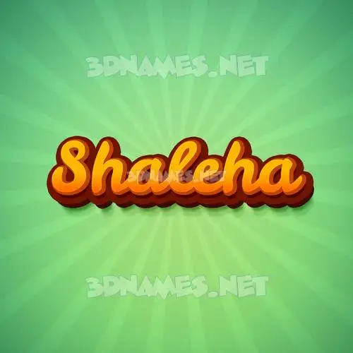 shaleha in Green Rays style - 3D name wallpaper shaleha in Green Rays style - 3D name wallpaper