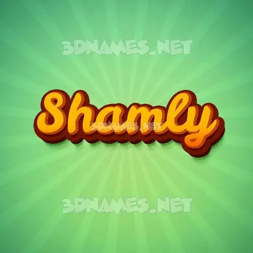 shamly in Green Rays style - 3D name wallpaper shamly in Green Rays style - 3D name wallpaper