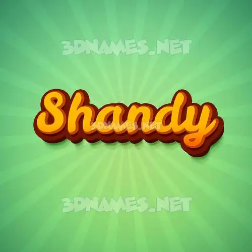 shandy in Green Rays style - 3D name wallpaper shandy in Green Rays style - 3D name wallpaper