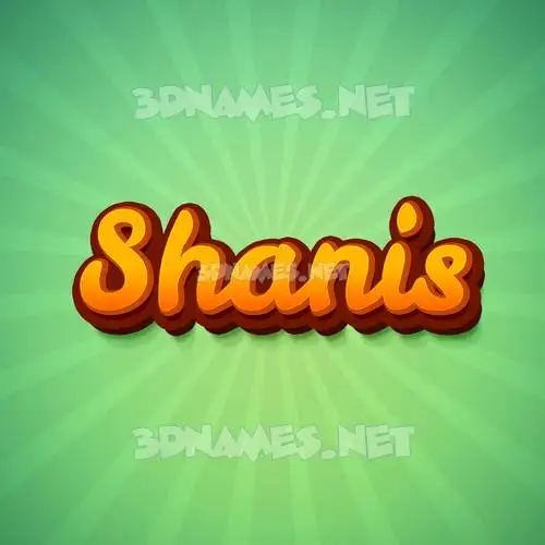 shanis in Green Rays style - 3D name wallpaper shanis in Green Rays style - 3D name wallpaper