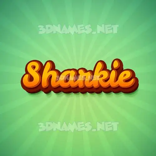 sharkie in Green Rays style - 3D name wallpaper sharkie in Green Rays style - 3D name wallpaper