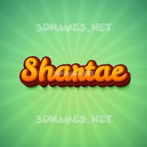 shartae in Green Rays style - 3D name wallpaper shartae in Green Rays style - 3D name wallpaper