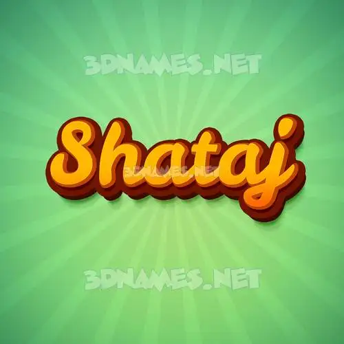 shataj in Green Rays style - 3D name wallpaper shataj in Green Rays style - 3D name wallpaper
