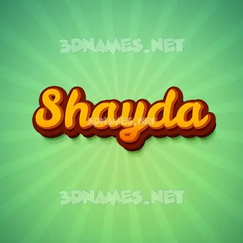shayda in Green Rays style - 3D name wallpaper shayda in Green Rays style - 3D name wallpaper
