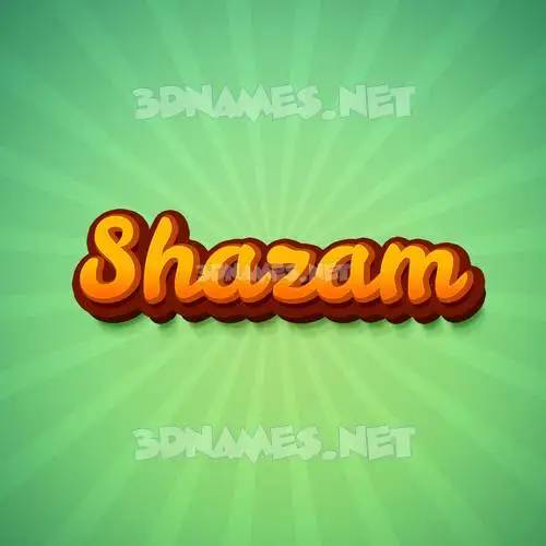 shazam in Green Rays style - 3D name wallpaper shazam in Green Rays style - 3D name wallpaper