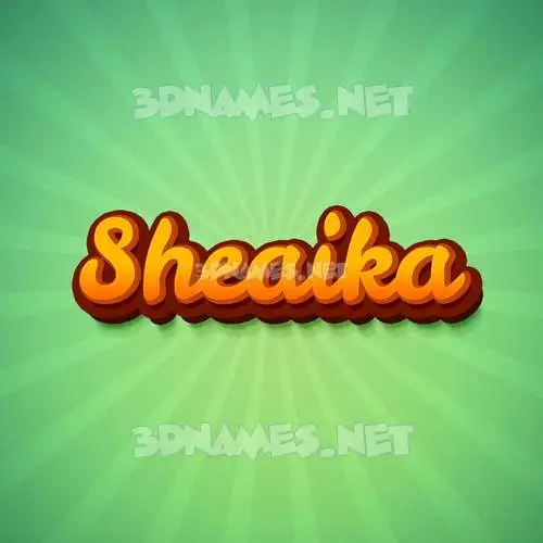 sheaika in Green Rays style - 3D name wallpaper sheaika in Green Rays style - 3D name wallpaper