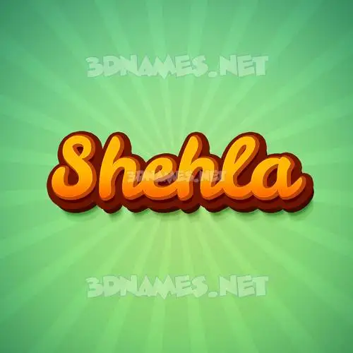 shehla in Green Rays style - 3D name wallpaper