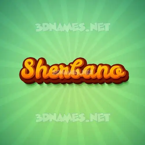 sherbano in Green Rays style - 3D name wallpaper sherbano in Green Rays style - 3D name wallpaper