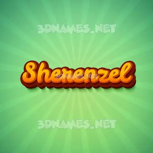 sherenzel in Green Rays style - 3D name wallpaper sherenzel in Green Rays style - 3D name wallpaper