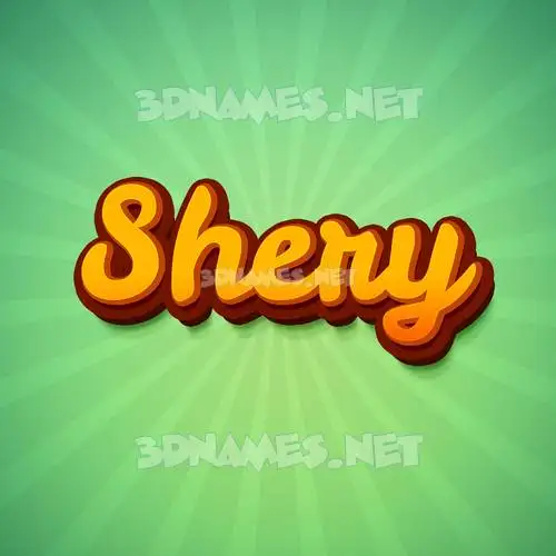 shery in Green Rays style - 3D name wallpaper shery in Green Rays style - 3D name wallpaper